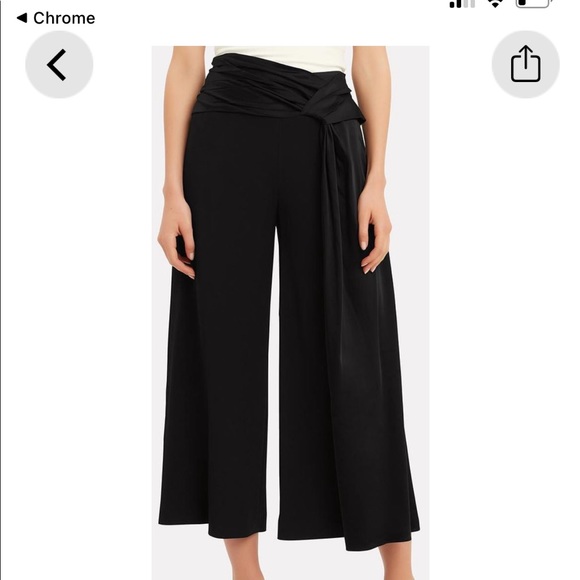 Jonathan Simkhai High-Rise Wide-Leg cropped pant - Picture 3 of 5